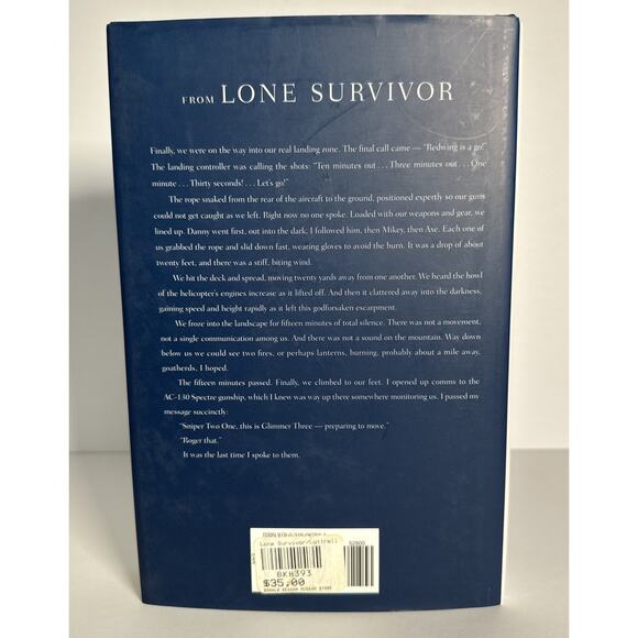 Lone Survivor Eyewitness Account of Operation Redwing Marcus Luttrell Signed 1st - Picture 3 of 13